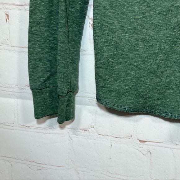 Marine Layer Henley Shirt Mens Small Green Long Sleeve Double Knit Outdoor - Picture 8 of 10